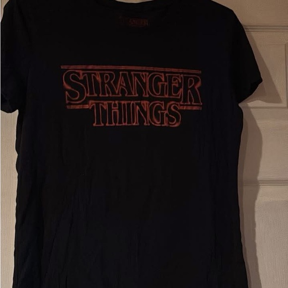 Stranger Things Black Short Sleeve Tee - Picture 1 of 1